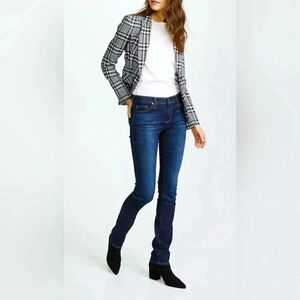 AG Adriano Goldschmied Harper Essential Straight Jeans, Mid-Rise, Med/Dark  28R